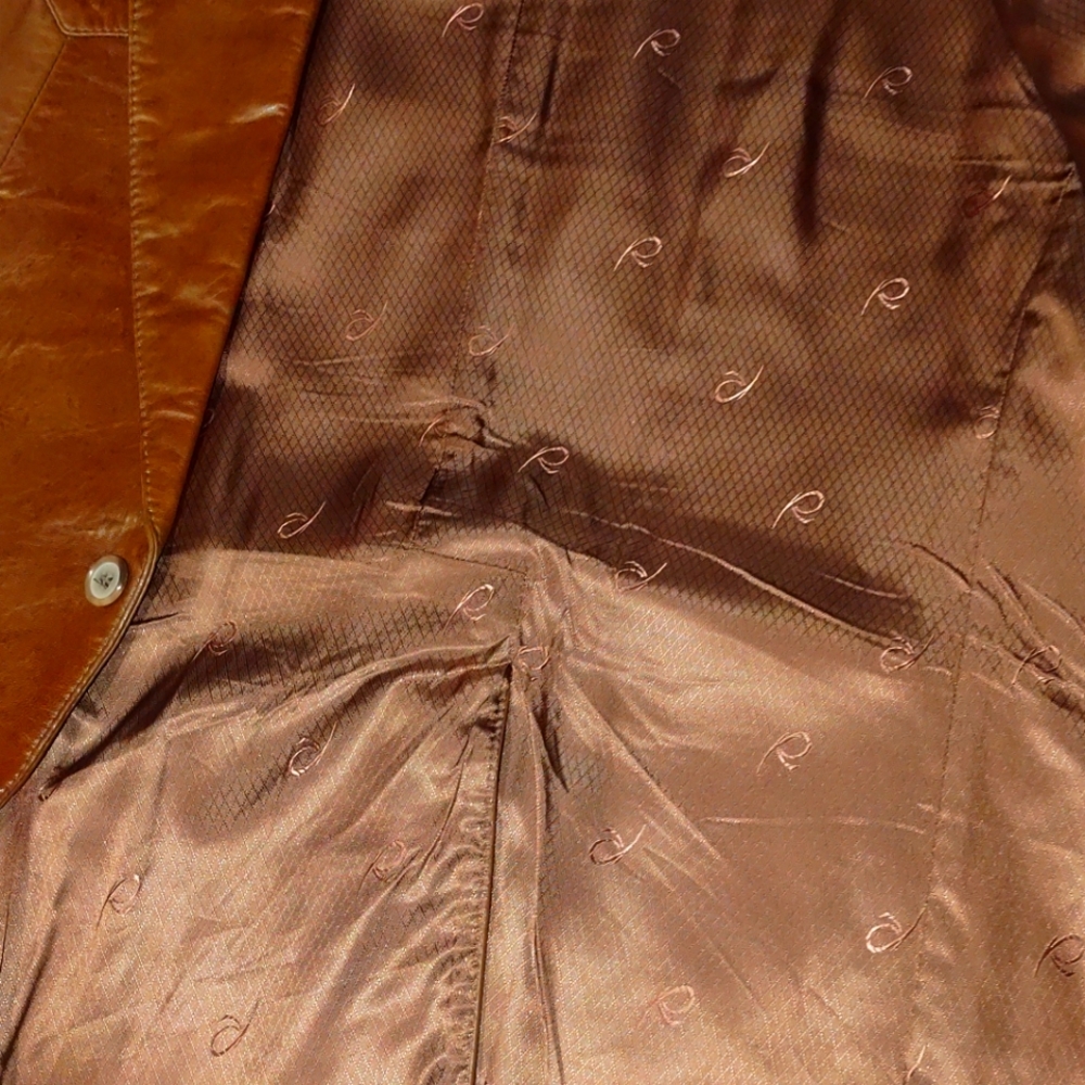 Vintage Remy Leather and Crocodile Blazer